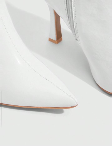 Cizme cu toc Shein, alb