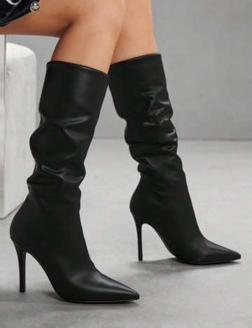 Cizme cu toc Shein, negru