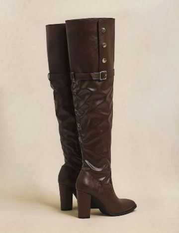 Cizme cu toc Shein, maro