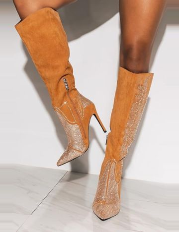 Cizme cu toc Shein, mix culori