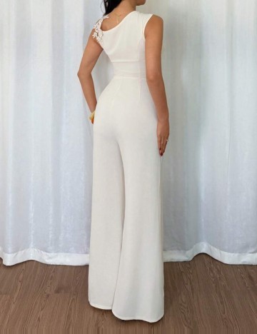 Salopetă lungă Shein, crem