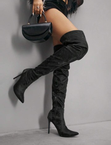 Cizme cu toc Shein, negru