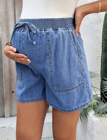 Pantaloni scurți Shein, albastru