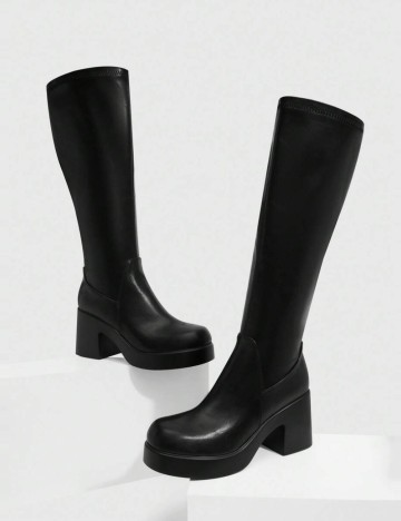 Cizme cu toc Shein, negru