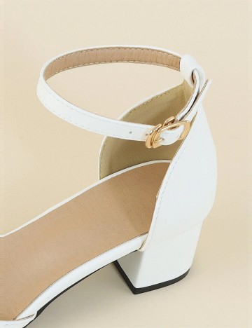 Pantofi cu toc Shein, alb