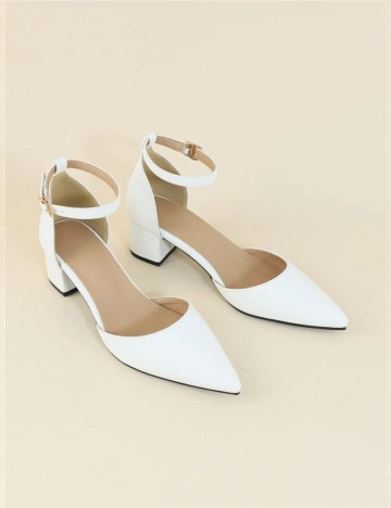 Pantofi cu toc Shein, alb