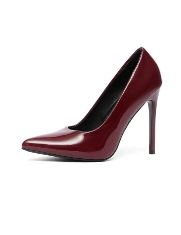 Pantofi cu toc Shein, vișiniu