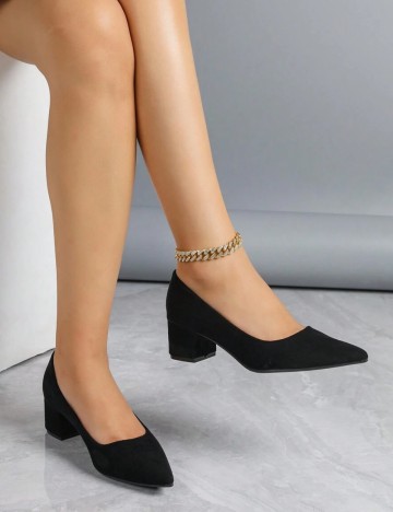 Pantofi cu toc Shein, negru