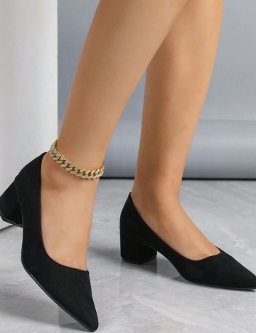 Pantofi cu toc Shein, negru
