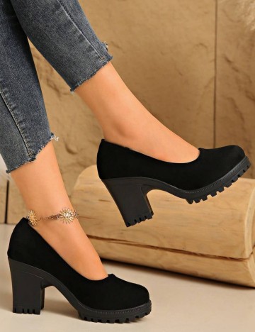 Pantofi cu toc Shein, negru