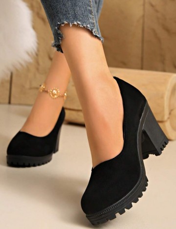 Pantofi cu toc Shein, negru