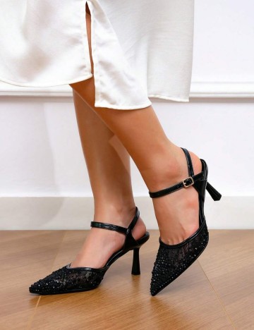 Pantofi cu toc Shein, negru
