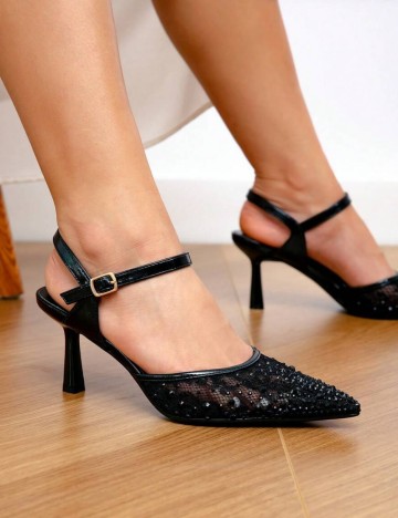 Pantofi cu toc Shein, negru