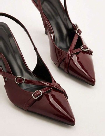 Pantofi cu toc Shein, vișiniu