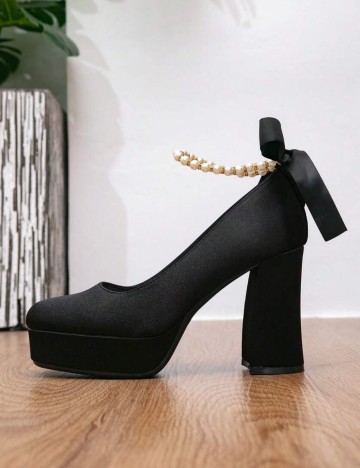 Pantofi cu toc Shein, negru