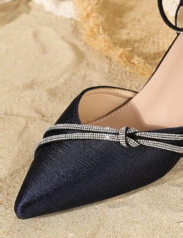 Pantofi cu toc Shein, bleumarin
