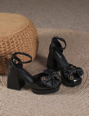 Pantofi cu toc Shein, negru