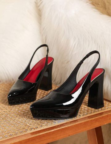 Pantofi cu toc Shein, negru