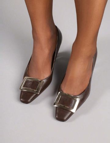 Pantofi cu toc Shein, maro