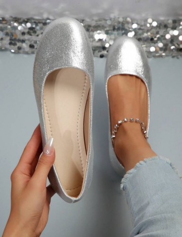 Balerini Shein, argintiu