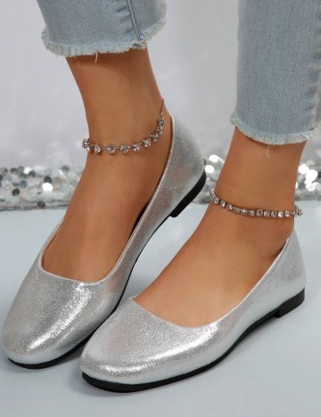 Balerini Shein, argintiu