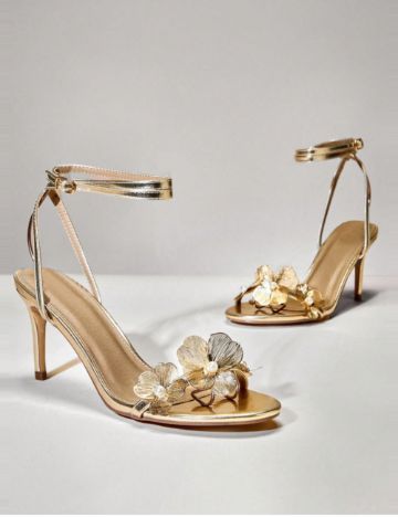 Sandale Cu Toc Shein, auriu