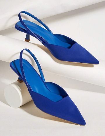 Pantofi cu toc Shein, albastru