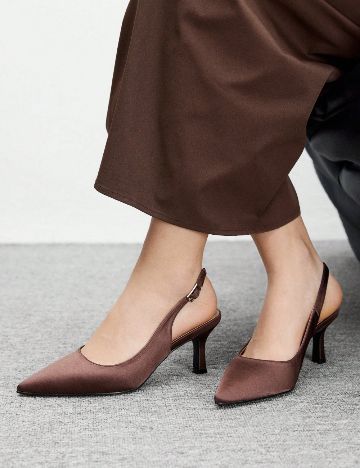 Pantofi cu toc Shein, maro