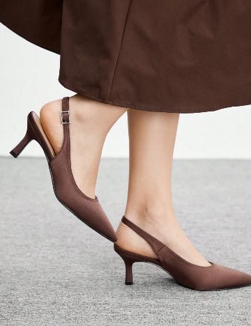 Pantofi cu toc Shein, maro