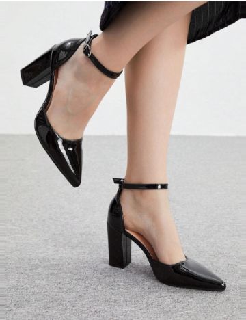 Pantofi cu toc Shein CUCCOO, negru