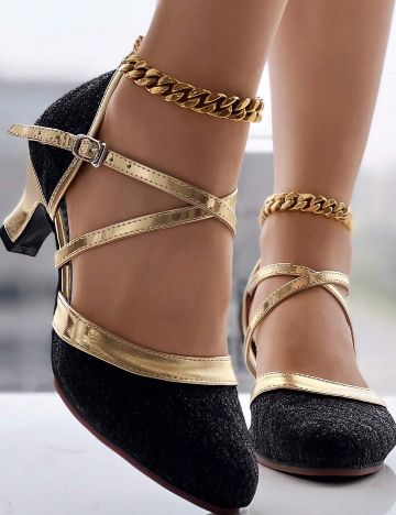 Pantofi cu toc Shein, mix culori