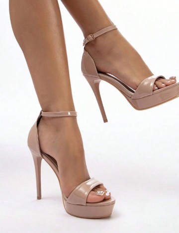 Pantofi cu toc Shein, bej