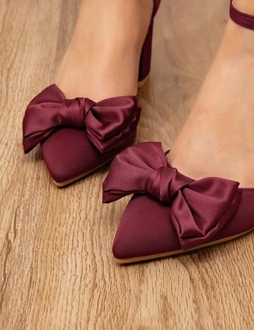 Pantofi cu toc Shein, vișiniu