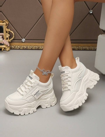Pantofi Sport Shein, alb