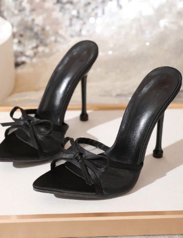 Saboți cu toc Shein, negru