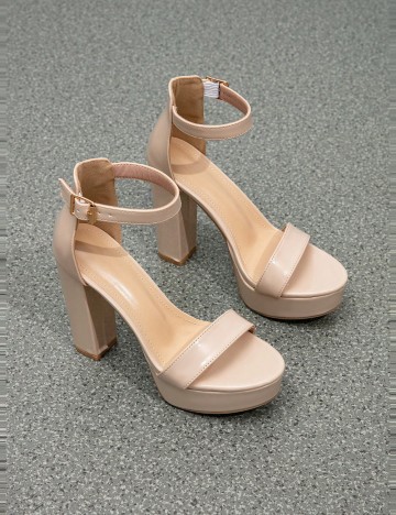 Sandale cu platformă Shein, bej