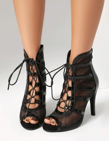 Sandale Cu Toc Shein, negru