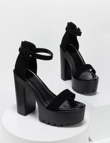 Sandale Cu Toc Shein, negru