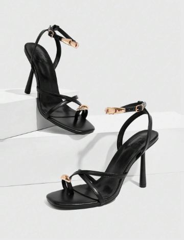 Sandale Cu Toc Shein, negru