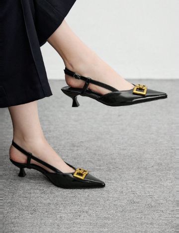 Pantofi cu toc Shein, mov