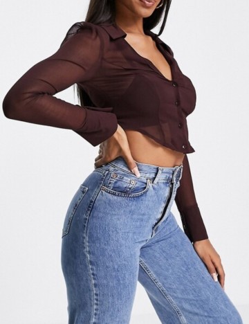 Cămașă ASOS, maro