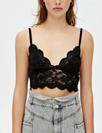 Top Pull&Bear, negru