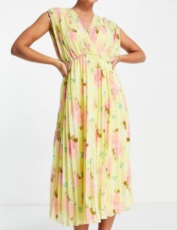 Rochie midi ASOS, mix culori