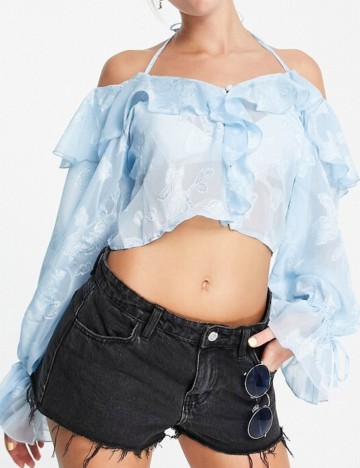 Cămașă ASOS, albastru