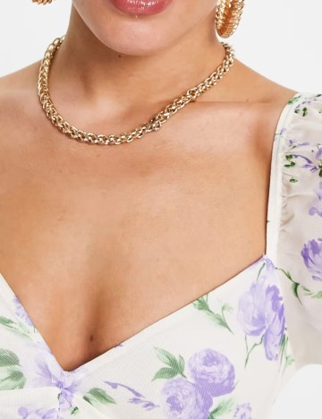 Rochie mini ASOS, crem