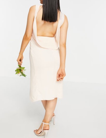 Rochie midi TFNC, roz