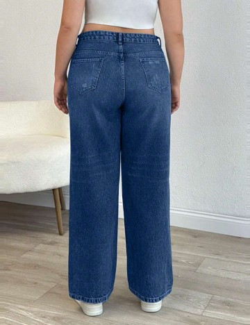 Jeans Shein Curve+, albastru
