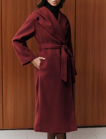 Palton Shein Anewsta, vișiniu