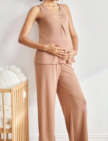 Compleu pijamale Shein, roz