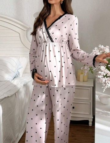 Compleu pijamale Shein, roz